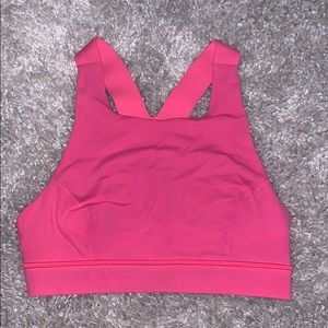 Neon Pink Lululemon Sports Bra